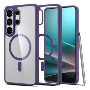 Spigen Ultra Hybrid Mag MagSafe tok Samsung Galaxy S26 Ultra készülékhez (áttetsző tengerészkék)