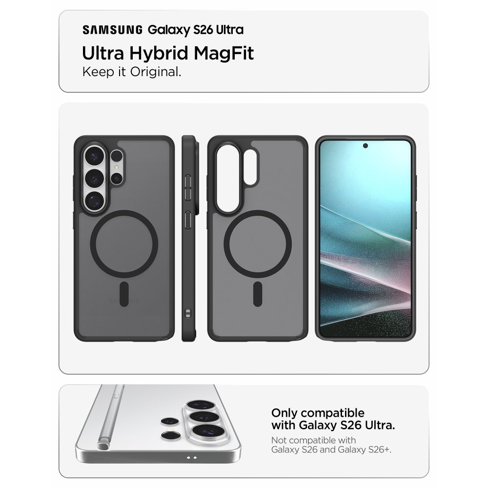 iTok webáruház - Spigen Spigen Ultra Hybrid Mag MagSafe tok Samsung Galaxy S26 Ultra készülékhez (áttetsző) 6 Spigen Ultra Hybrid Mag MagSafe Case for Samsung Galaxy S26 Ultra (áttetsző)