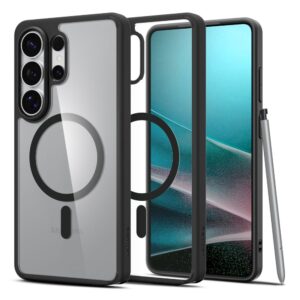Spigen Ultra Hybrid Mag MagSafe tok Samsung Galaxy S26 Ultra készülékhez (átlátszó fekete)