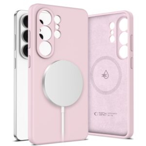 Tech-Protect Silicone MagSafe szilikon tok Samsung Galaxy S26 Ultra készülékhez (rózsaszín)