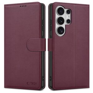 Tech-Protect Wallet tok Samsung Galaxy S26 Ultra (bordó)