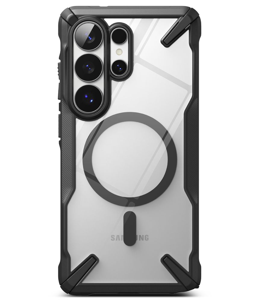 iTok webáruház - Ringke Ringke Fusion X Magnetic MagSafe tok Samsung Galaxy S26 Ultra készülékhez (átlátszó fekete) 3 Ringke Fusion X Magnetic MagSafe Case for Samsung Galaxy S26 Ultra (átlátszó fekete)