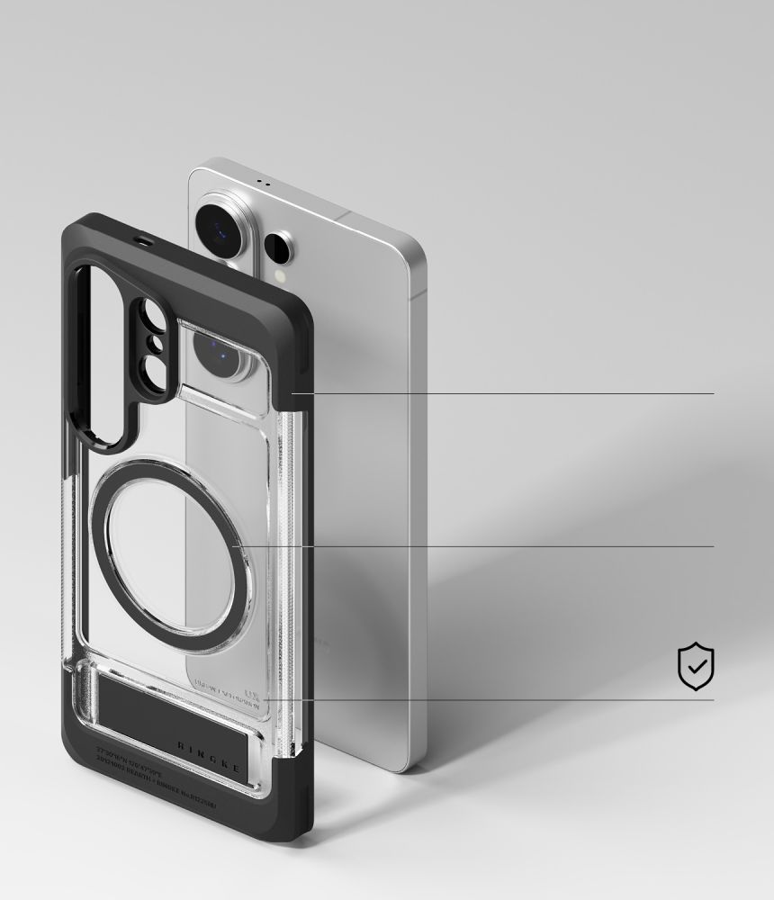 iTok webáruház - Ringke Ringke UX Magnetic MagSafe tok Samsung Galaxy S26 Ultra (átlátszó fekete) 7 Ringke UX Magnetic MagSafe Case for Samsung Galaxy S26 Ultra (átlátszó fekete)
