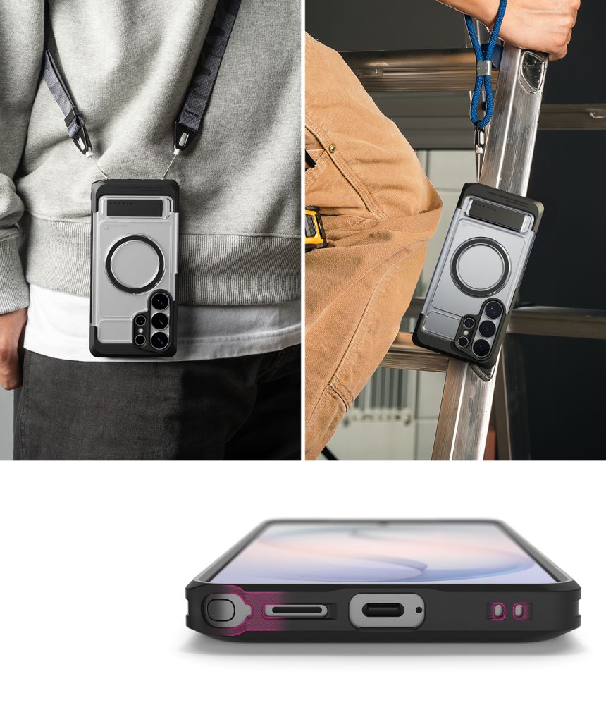 iTok webáruház - Ringke Ringke UX Magnetic MagSafe tok Samsung Galaxy S26 Ultra (átlátszó fekete) 8 Ringke UX Magnetic MagSafe Case for Samsung Galaxy S26 Ultra (átlátszó fekete)