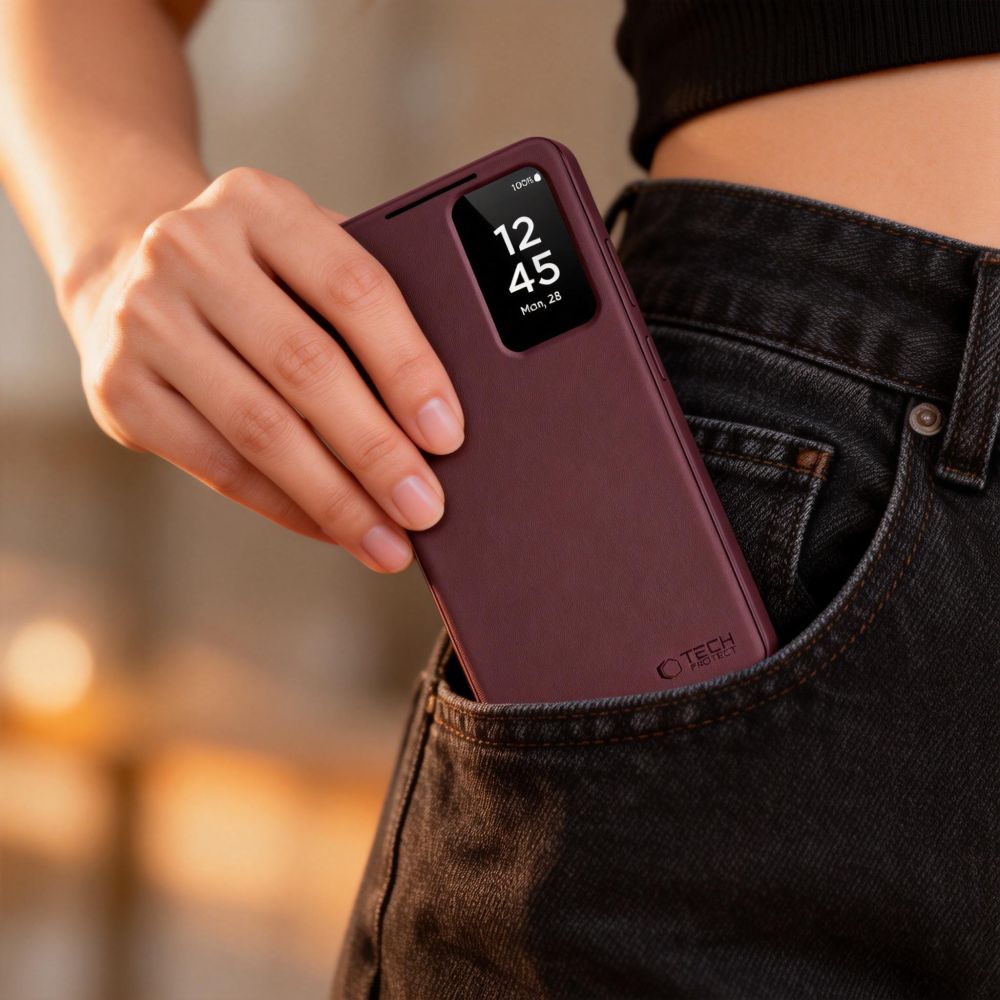 iTok webáruház - Tech-Protect Tech-Protect Smart Wallet tok Samsung Galaxy S26 Ultra (bordó) 5 Tech-Protect Smart Wallet Case for Samsung Galaxy S26 Ultra (bordó)
