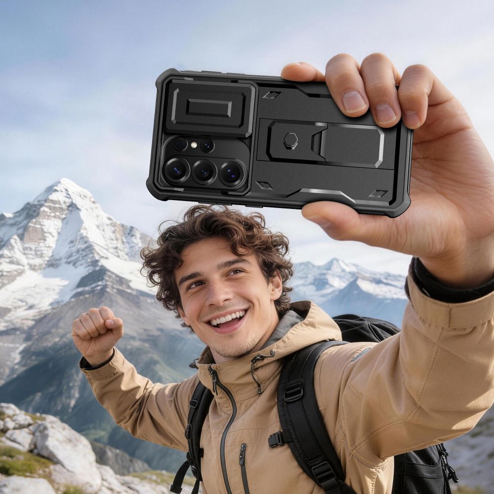 iTok webáruház - Tech-Protect Tech-Protect Kevlar Cam+ tok Samsung Galaxy S26 Ultra készülékhez (fekete) 7 Tech-Protect Kevlar Cam+ Case for Samsung Galaxy S26 Ultra (fekete)