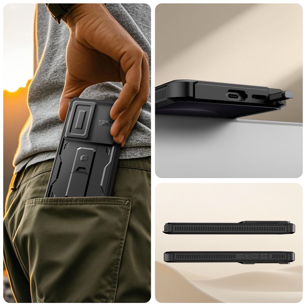 iTok webáruház - Tech-Protect Tech-Protect Kevlar Cam+ tok Samsung Galaxy S26 Ultra készülékhez (fekete) 8 Tech-Protect Kevlar Cam+ Case for Samsung Galaxy S26 Ultra (fekete)