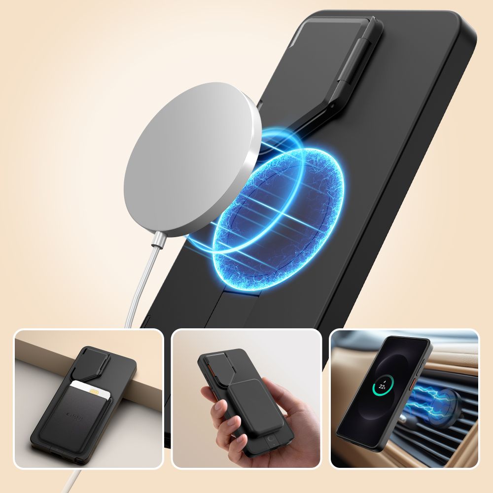 iTok webáruház - Tech-Protect Kevlar Aura MagSafe Case for Samsung Galaxy S26 Ultra (fekete és narancssárga) 3 Tech-Protect Kevlar Aura MagSafe Case for Samsung Galaxy S26 Ultra (fekete és narancssárga)