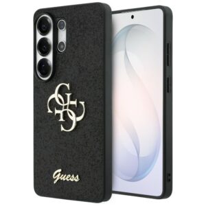Guess Fixed Glitter Big 4G Metal Logo case for Samsung Galaxy S26 Ultra (fekete)