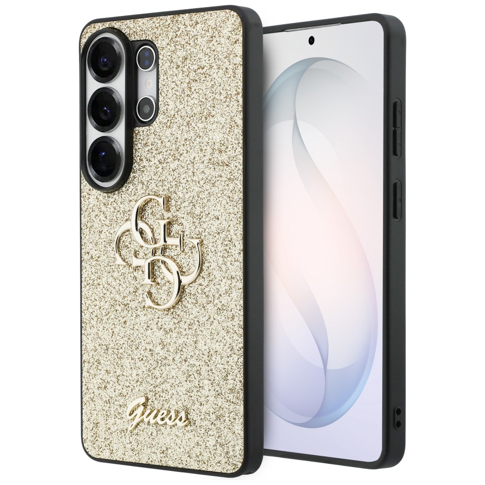 iTok webáruház - Guess Guess Fixed Glitter Big 4G tok Samsung Galaxy S26 Ultra (arany) 1 Guess Fixed Glitter Big 4G Metal Logo case for Samsung Galaxy S26 Ultra (arany)