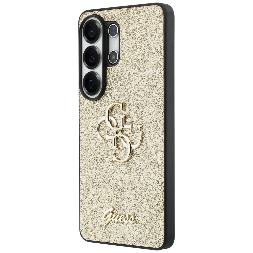 iTok webáruház - Guess Guess Fixed Glitter Big 4G tok Samsung Galaxy S26 Ultra (arany) 2 Guess Fixed Glitter Big 4G Metal Logo case for Samsung Galaxy S26 Ultra (arany)