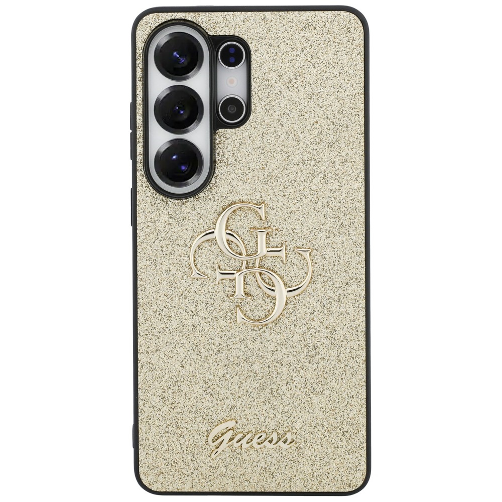iTok webáruház - Guess Guess Fixed Glitter Big 4G tok Samsung Galaxy S26 Ultra (arany) 3 Guess Fixed Glitter Big 4G Metal Logo case for Samsung Galaxy S26 Ultra (arany)