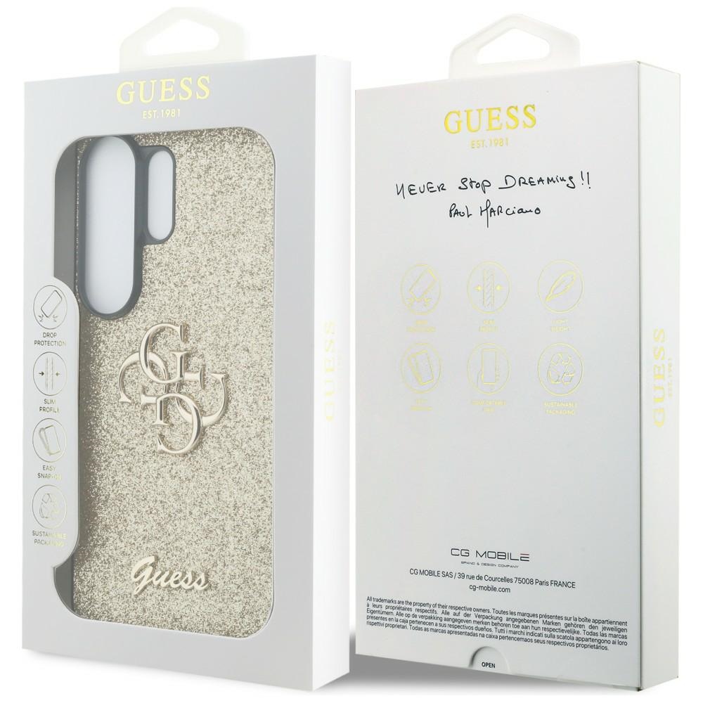 iTok webáruház - Guess Guess Fixed Glitter Big 4G tok Samsung Galaxy S26 Ultra (arany) 8 Guess Fixed Glitter Big 4G Metal Logo case for Samsung Galaxy S26 Ultra (arany)