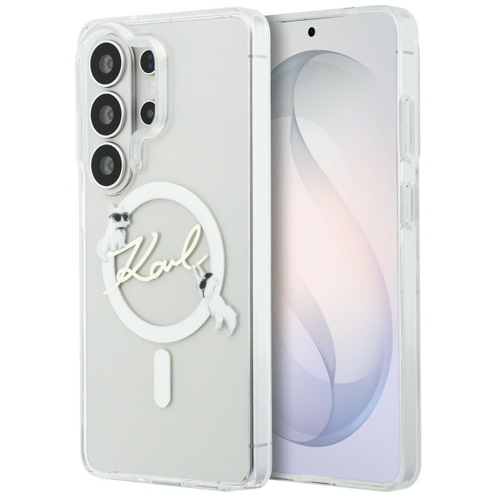iTok webáruház - Karl Lagerfeld Karl Lagerfeld IML KC Script MagSafe tok Samsung Galaxy S26 Ultra készülékhez (átlátszó) 1 Karl Lagerfeld IML KC Script MagSafe Case for Samsung Galaxy S26 Ultra (átlátszó)