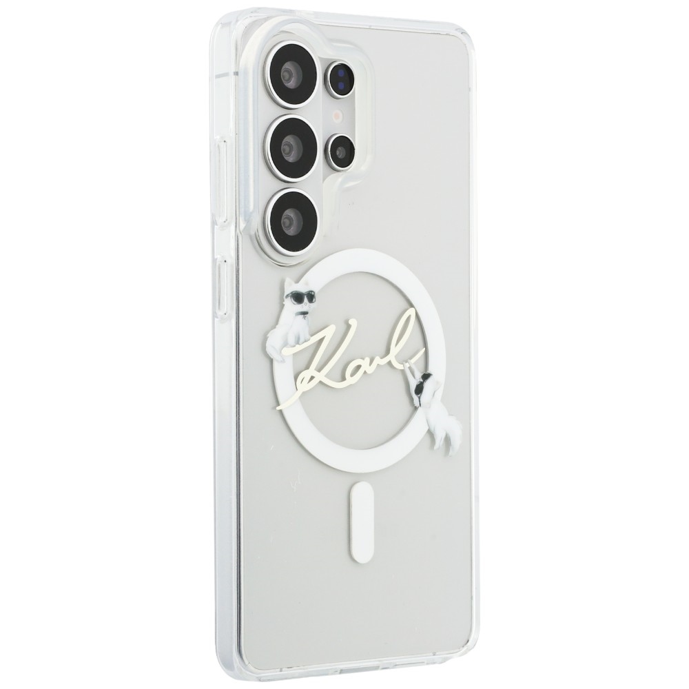 iTok webáruház - Karl Lagerfeld Karl Lagerfeld IML KC Script MagSafe tok Samsung Galaxy S26 Ultra készülékhez (átlátszó) 4 Karl Lagerfeld IML KC Script MagSafe Case for Samsung Galaxy S26 Ultra (átlátszó)