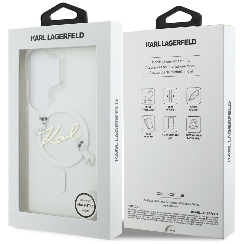 iTok webáruház - Karl Lagerfeld Karl Lagerfeld IML KC Script MagSafe tok Samsung Galaxy S26 Ultra készülékhez (átlátszó) 8 Karl Lagerfeld IML KC Script MagSafe Case for Samsung Galaxy S26 Ultra (átlátszó)