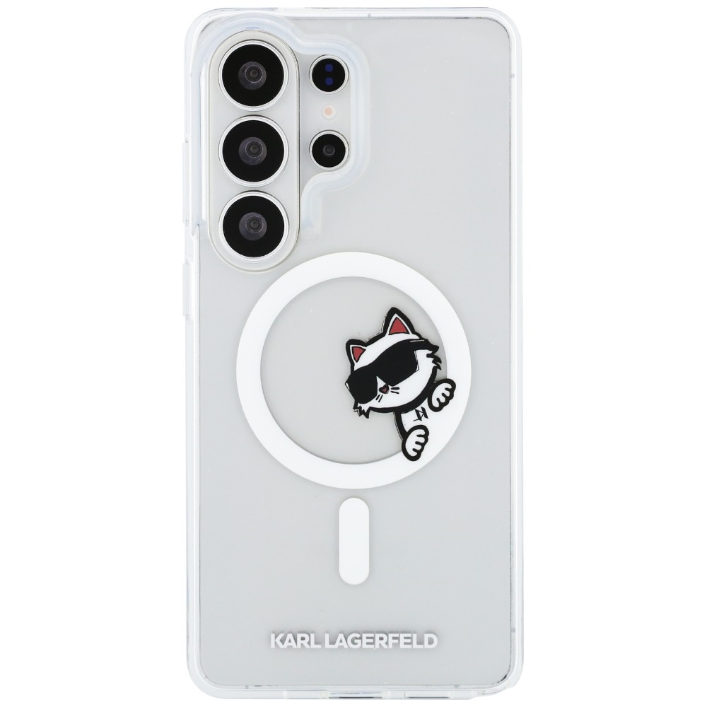 iTok webáruház - Karl Lagerfeld Karl Lagerfeld IML Peekaboo Choupette tok Samsung Galaxy S26 Ultra készülékhez (átlátszó) 3 Karl Lagerfeld IML Peekaboo Choupette MagSafe case for Samsung Galaxy S26 Ultra (átlátszó)