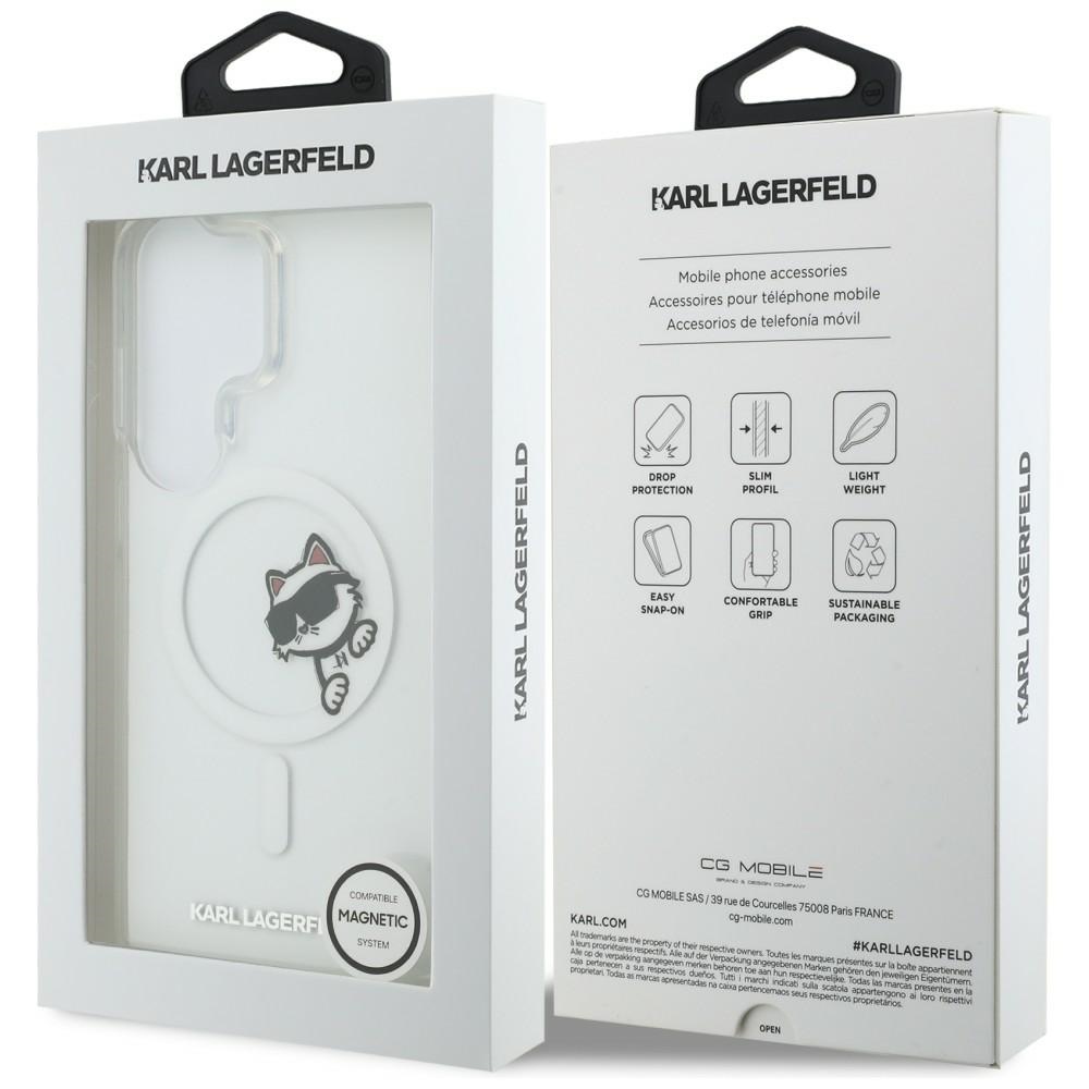 iTok webáruház - Karl Lagerfeld Karl Lagerfeld IML Peekaboo Choupette tok Samsung Galaxy S26 Ultra készülékhez (átlátszó) 8 Karl Lagerfeld IML Peekaboo Choupette MagSafe case for Samsung Galaxy S26 Ultra (átlátszó)