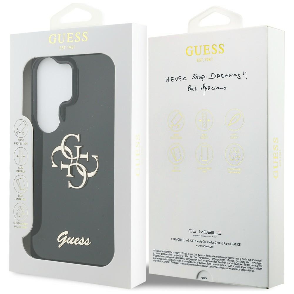 iTok webáruház - Guess Guess IML Big Metal 4G Script tok Samsung Galaxy S26 Ultra (fekete) 8 Guess IML Big Metal 4G Script case for Samsung Galaxy S26 Ultra (fekete)