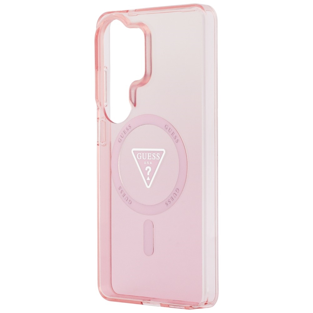 iTok webáruház - Guess Guess IML Gradient Triangle MagSafe tok Samsung Galaxy S26 Ultra készülékhez (rózsaszín) 6 Guess IML Gradient Triangle MagSafe Case for Samsung Galaxy S26 Ultra (rózsaszín)