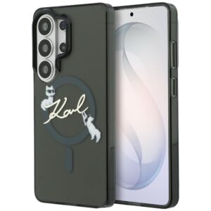 Karl Lagerfeld IML KC Script MagSafe tok Samsung Galaxy S26 Ultra (fekete)