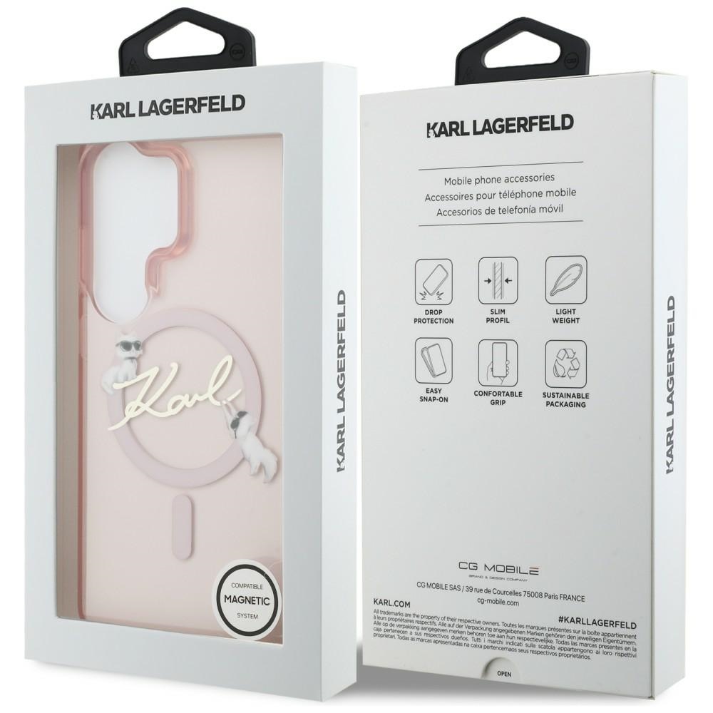 iTok webáruház - Karl Lagerfeld Karl Lagerfeld IML KC Script MagSafe tok Samsung Galaxy S26 Ultra készülékhez (rózsaszín) 8 Karl Lagerfeld IML KC Script MagSafe Case for Samsung Galaxy S26 Ultra (rózsaszín)