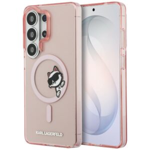 Karl Lagerfeld IML Peekaboo Choupette MagSafe tok Samsung Galaxy S26 Ultra (rózsaszín)