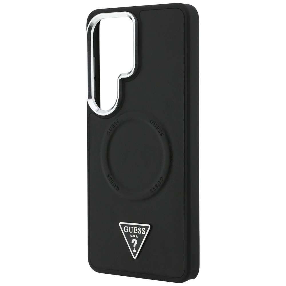 iTok webáruház - Guess Guess Embossed Ring Triangle Logo MagSafe tok Samsung Galaxy S26 Ultra (fekete) 6 Guess Embossed Ring Triangle Logo MagSafe Case for Samsung Galaxy S26 Ultra (fekete)