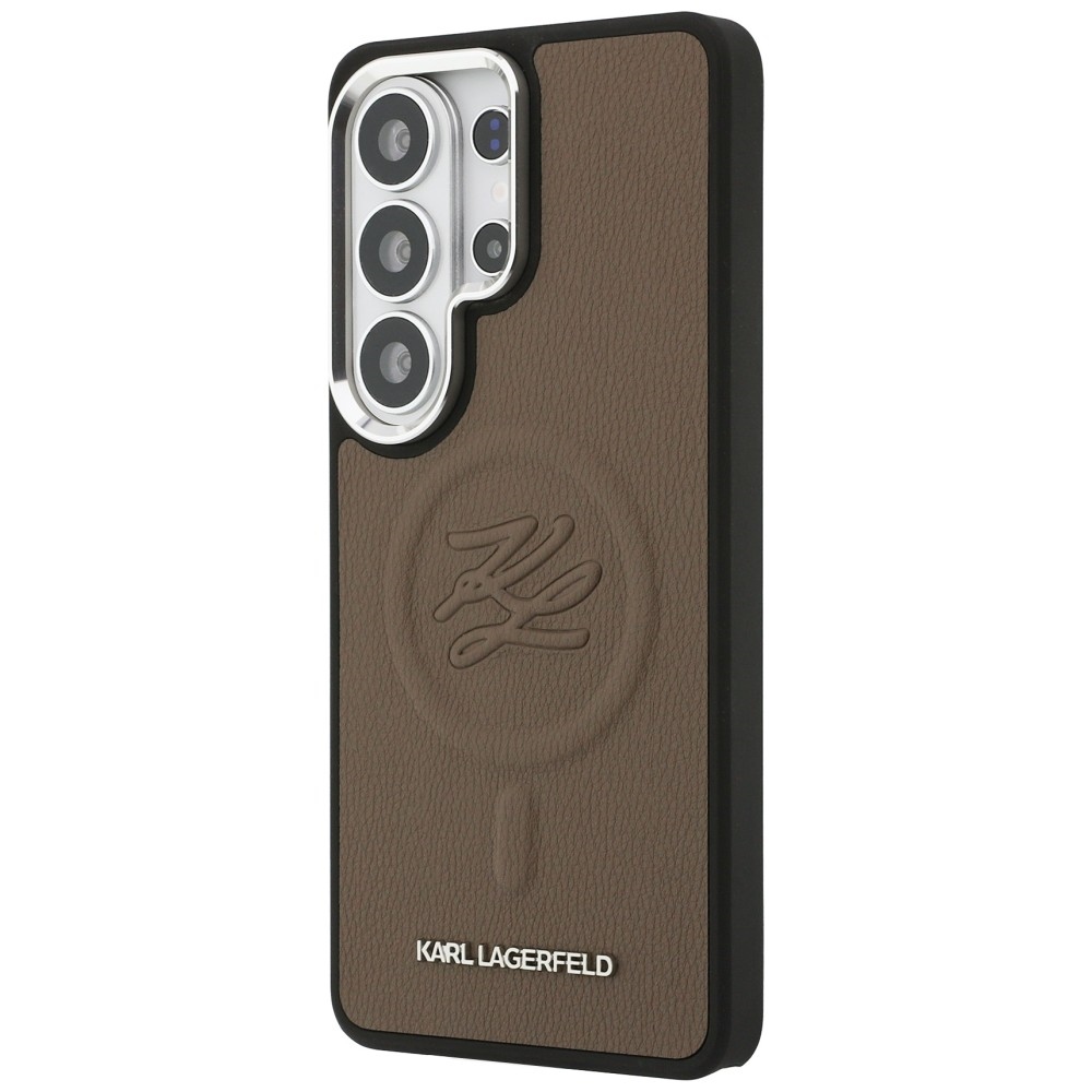 iTok webáruház - Karl Lagerfeld Karl Lagerfeld Embossed Ring Initials MagSafe tok Samsung Galaxy S26 Ultra (barna) 2 Karl Lagerfeld Embossed Ring Initials MagSafe Case for Samsung Galaxy S26 Ultra (barna)