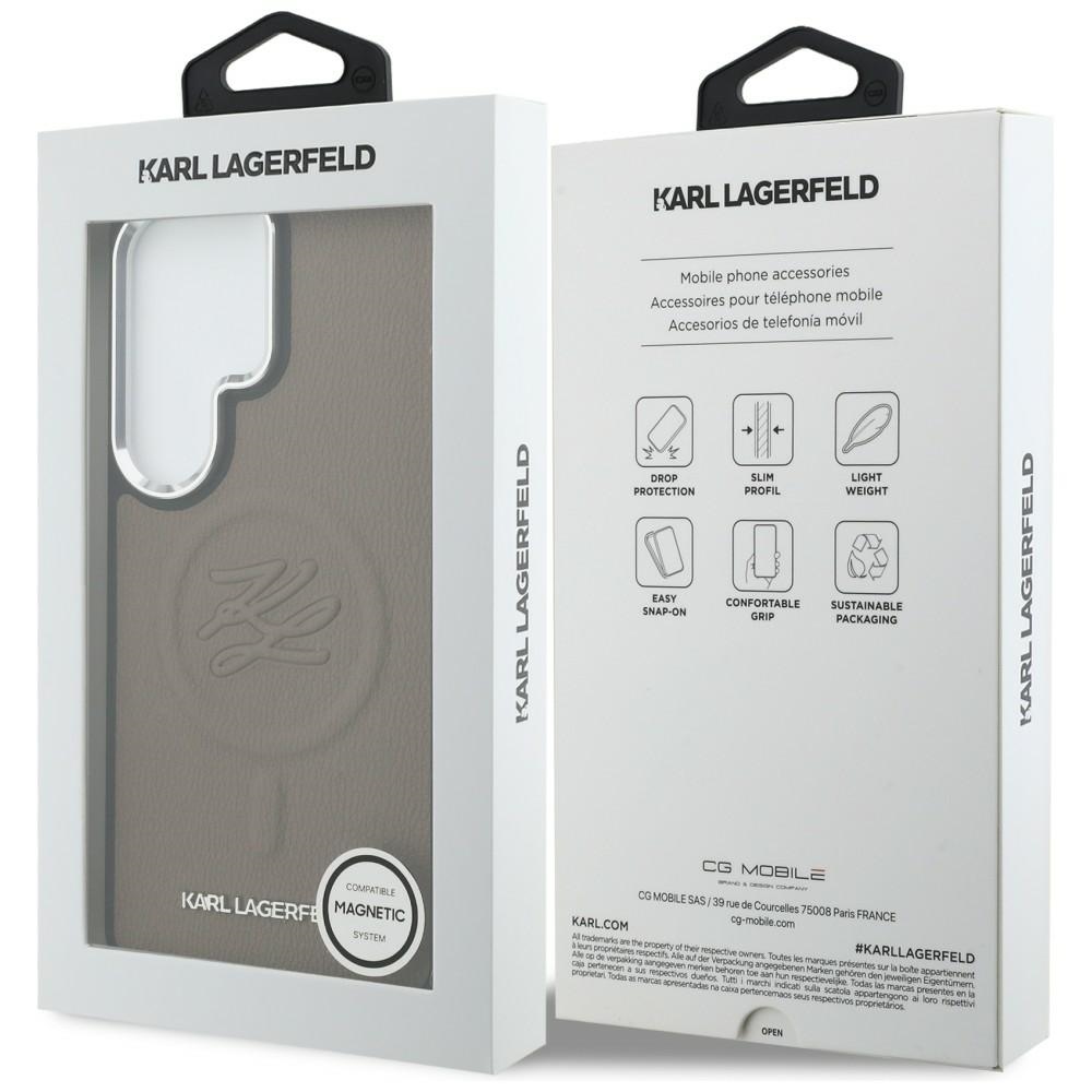 iTok webáruház - Karl Lagerfeld Karl Lagerfeld Embossed Ring Initials MagSafe tok Samsung Galaxy S26 Ultra (barna) 8 Karl Lagerfeld Embossed Ring Initials MagSafe Case for Samsung Galaxy S26 Ultra (barna)
