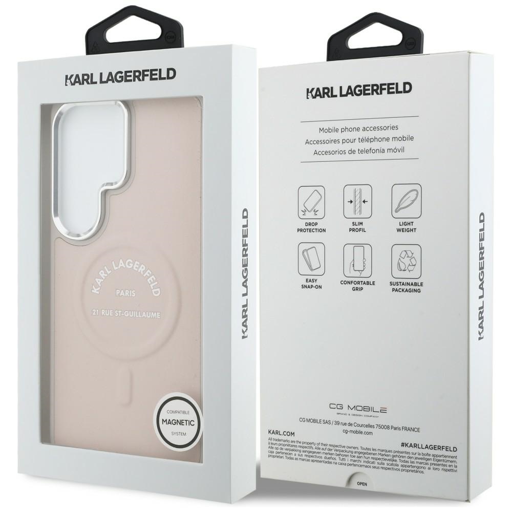 iTok webáruház - Karl Lagerfeld Karl Lagerfeld Embossed Ring RSG Logo MagSafe tok Samsung Galaxy S26 Ultra készülékhez (rózsaszín) 8 Karl Lagerfeld Embossed Ring RSG Logo MagSafe Case for Samsung Galaxy S26 Ultra (rózsaszín)
