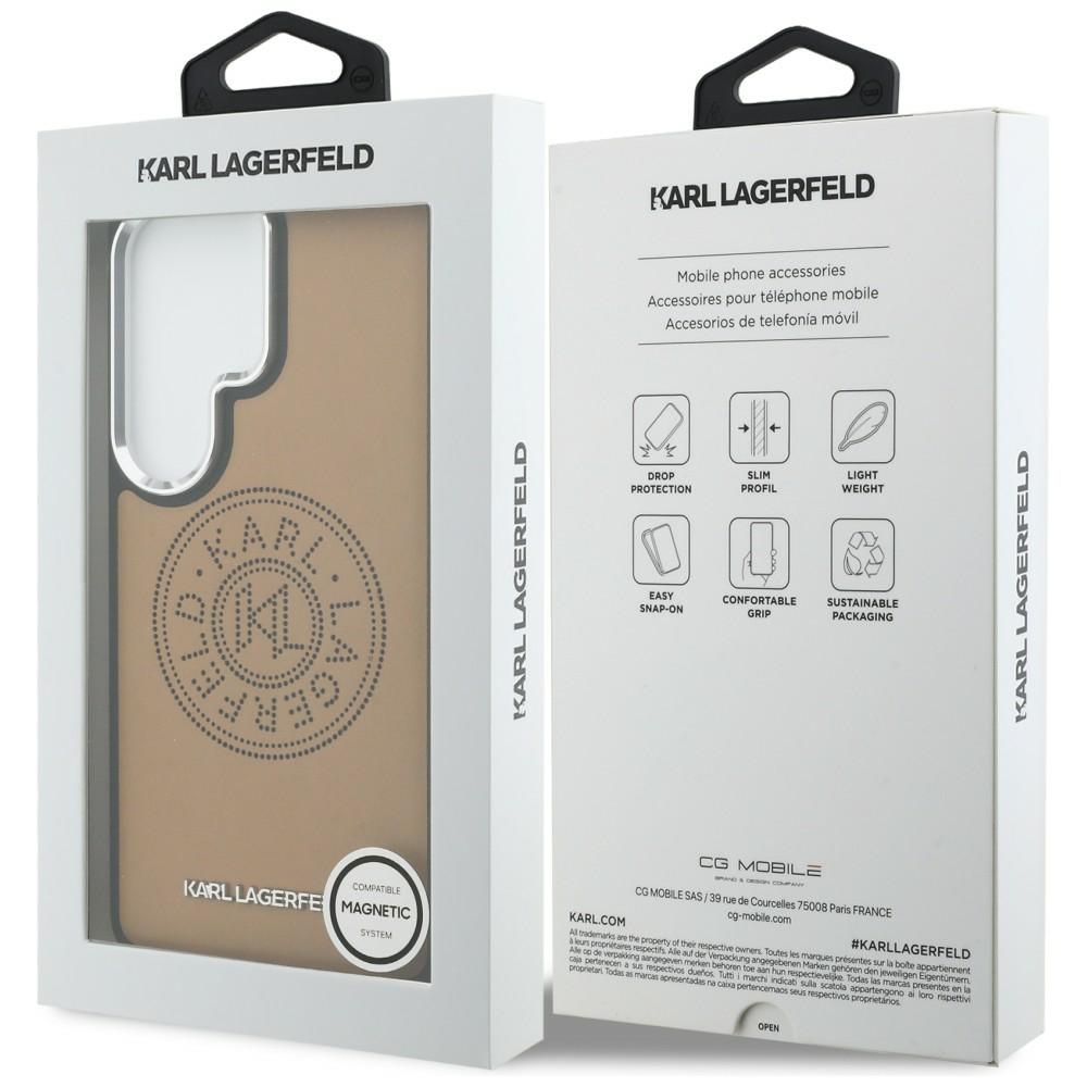 iTok webáruház - Karl Lagerfeld Karl Lagerfeld Perforated KL MagSafe tok Samsung Galaxy S26 Ultra (barna) 8 Karl Lagerfeld Perforated KL MagSafe Case for Samsung Galaxy S26 Ultra (barna)
