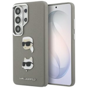 Karl Lagerfeld Saffiano Double Heads Metal tok Samsung Galaxy S26 Ultra (ezüst)