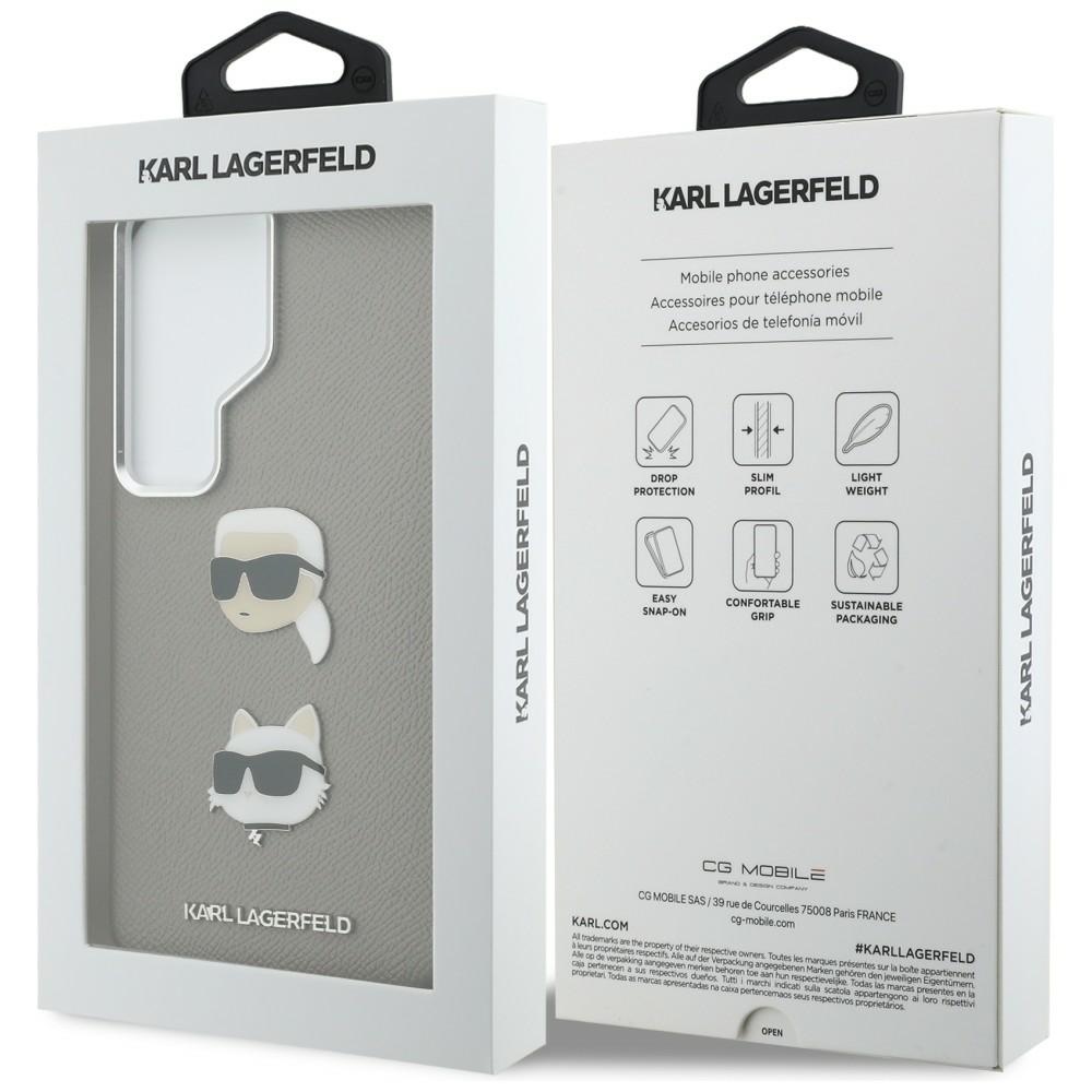 iTok webáruház - Karl Lagerfeld Karl Lagerfeld Saffiano Double Heads Metal tok Samsung Galaxy S26 Ultra (ezüst) 8 Karl Lagerfeld Saffiano Double Heads Metal case for Samsung Galaxy S26 Ultra (ezüst)