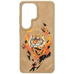 Nimmy Tiger MagSafe tok Samsung Galaxy S26 Ultra készülékhez (barna)