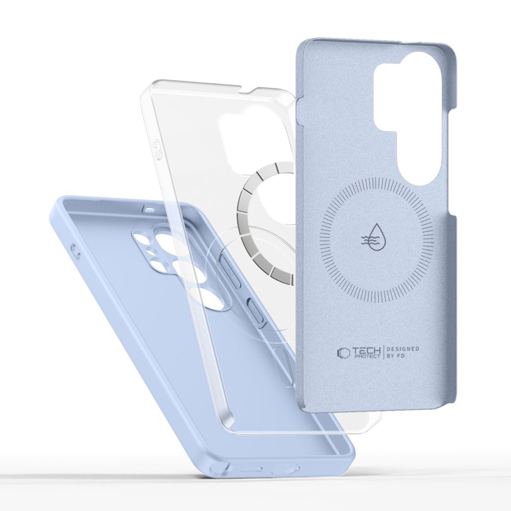 iTok webáruház - Tech-Protect Tech-Protect Silicone MagSafe szilikon tok Samsung Galaxy S26 Ultra készülékhez (kék) 3 Tech-Protect Silicone MagSafe Case for Samsung Galaxy S26 Ultra (kék)