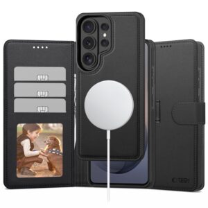 Tech-Protect Wallet MagSafe tok Samsung Galaxy S26 Ultra (matt fekete)
