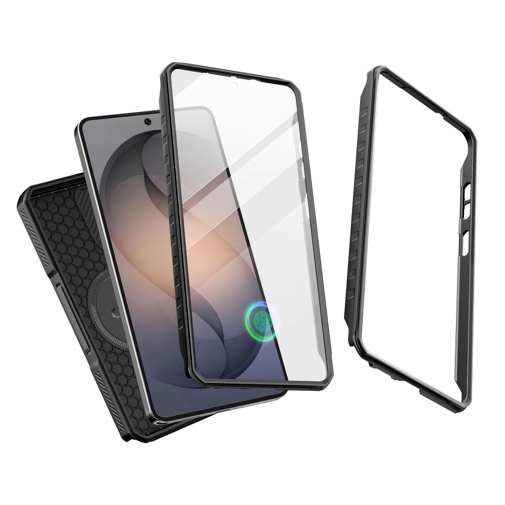 iTok webáruház - Tech-Protect Tech-Protect Kevlar MagSafe 2-Set tok Samsung Galaxy S26 Ultra (fekete) 3 Tech-Protect Kevlar MagSafe 2-Set Case for Samsung Galaxy S26 Ultra (fekete)