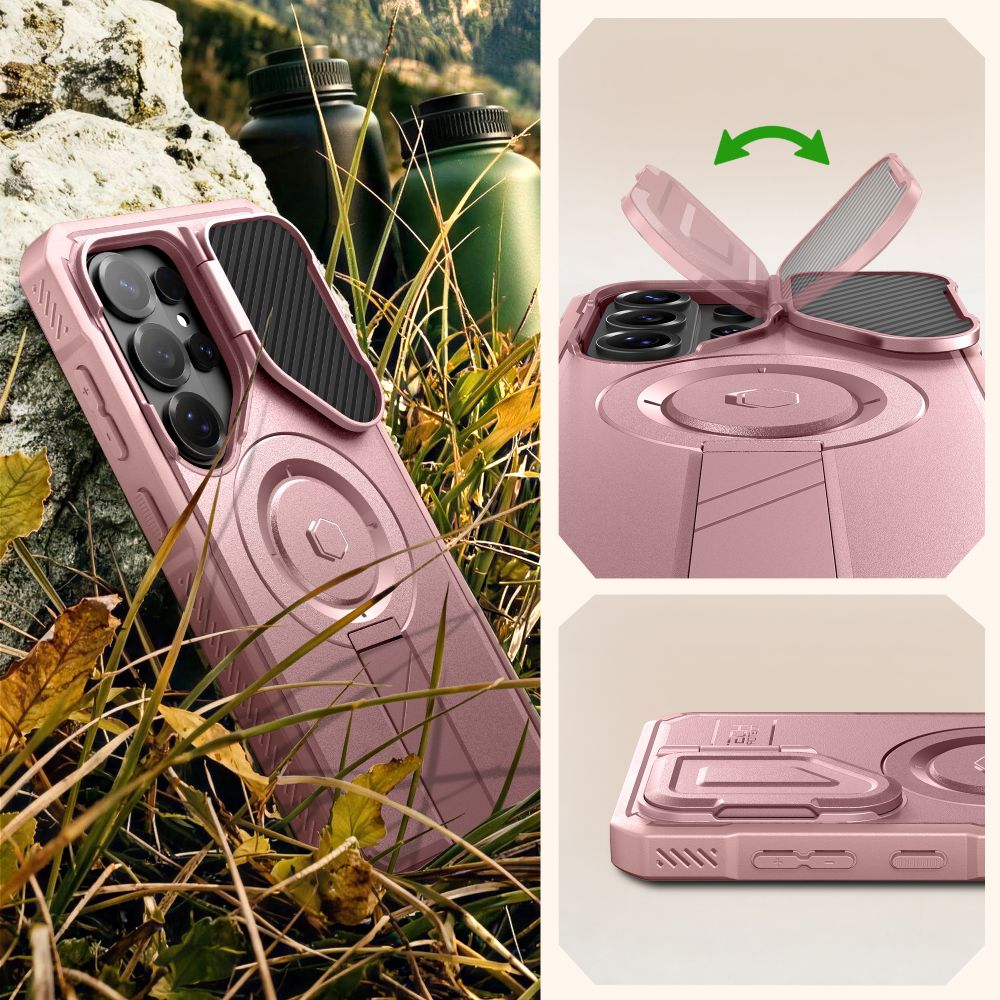 iTok webáruház - Tech-Protect Tech-Protect Kevlar MagSafe 2-Set tok Samsung Galaxy S26 Ultra (rózsaszín) 5 Tech-Protect Kevlar MagSafe 2-Set Case for Samsung Galaxy S26 Ultra (rózsaszín)
