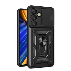 Hybrid Armor Camshield Case for Sasung Galaxy S26 (fekete)