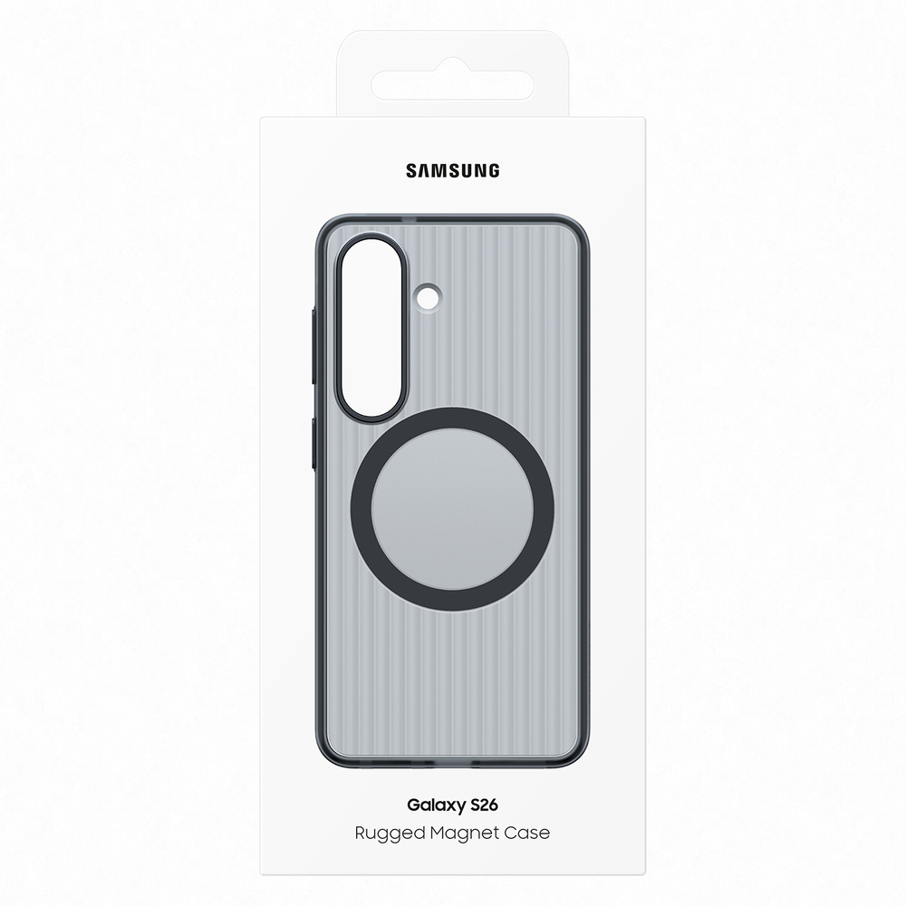 iTok webáruház - Samsung Samsung Rugged Magnet Case tok Samsung Galaxy S26 készülékhez, MagSafe-kompatibilis (fekete) 6 Samsung Rugged Magnet Case for Samsung Galaxy S26, MagSafe Compatible (fekete)