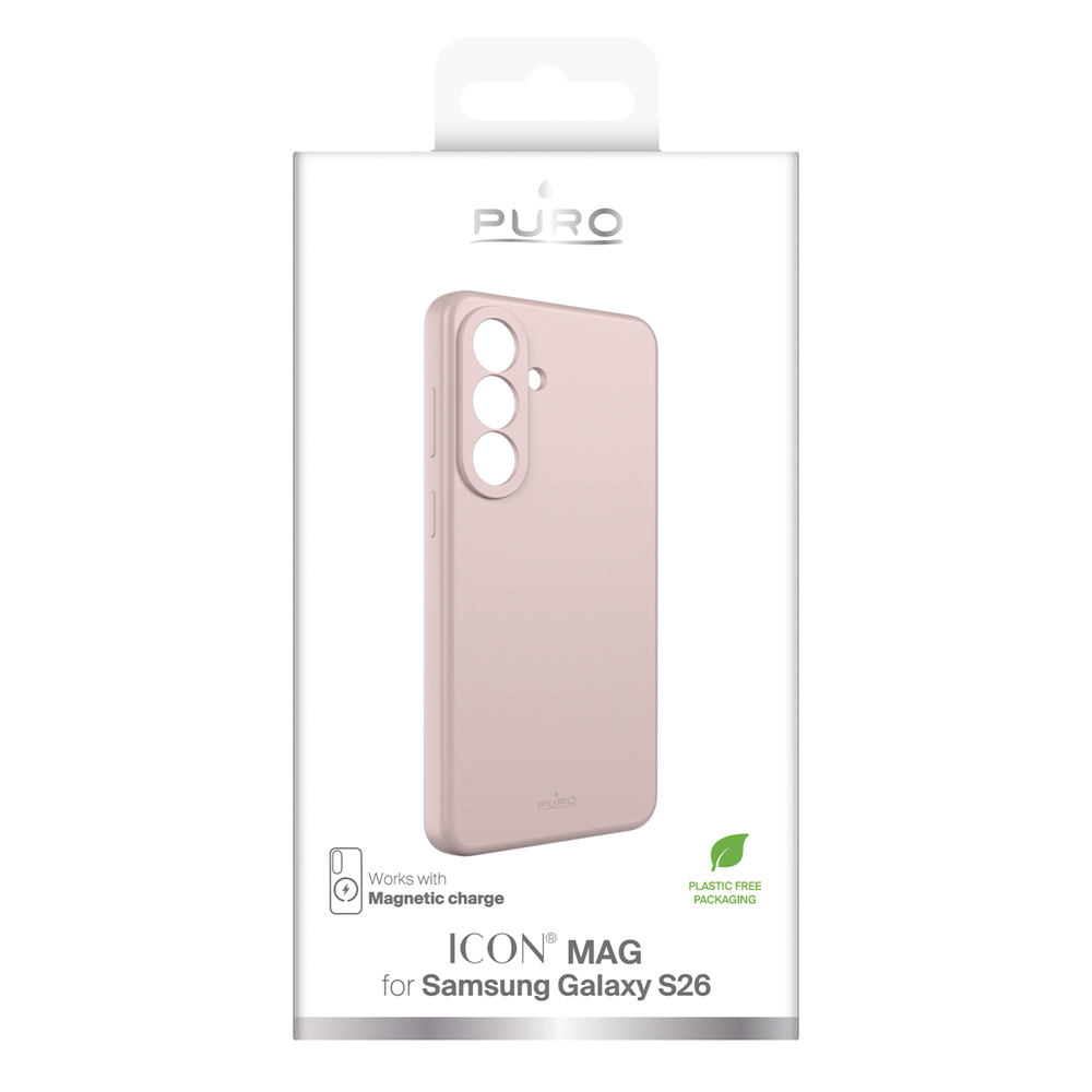 iTok webáruház - Puro Puro ICON MAG tok Samsung Galaxy S26 készülékhez (rózsaszín) 2 Puro ICON MAG ns Samsung Galaxy S26 Silicone Case Compatible with MagSafe (rózsaszín)