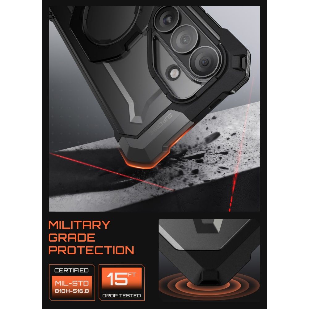 iTok webáruház - Supcase Supcase UB Grip Mag MagSafe tok Samsung Galaxy S26 készülékhez (fekete) 5 Supcase UB Grip Mag MagSafe Case for Samsung Galaxy S26 (fekete)