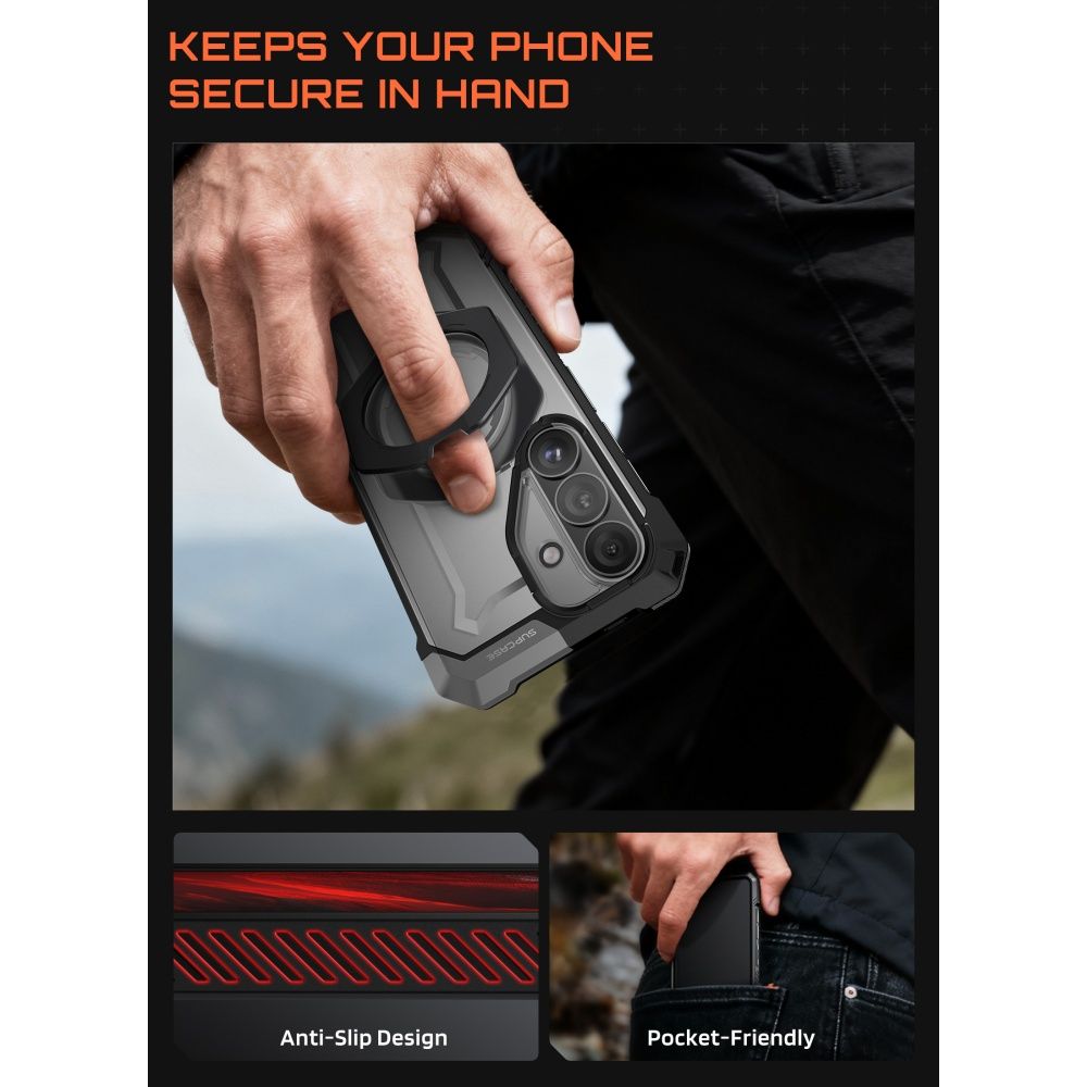 iTok webáruház - Supcase Supcase UB Grip Mag MagSafe tok Samsung Galaxy S26 készülékhez (fekete) 6 Supcase UB Grip Mag MagSafe Case for Samsung Galaxy S26 (fekete)
