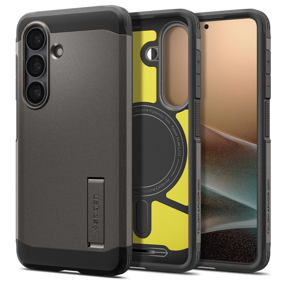iTok webáruház - Spigen Spigen Tough Armor Mag MagSafe tok Samsung Galaxy S26 készülékhez (szürke) 1 Spigen Tough Armor Mag MagSafe Case for Samsung Galaxy S26 (szürke)