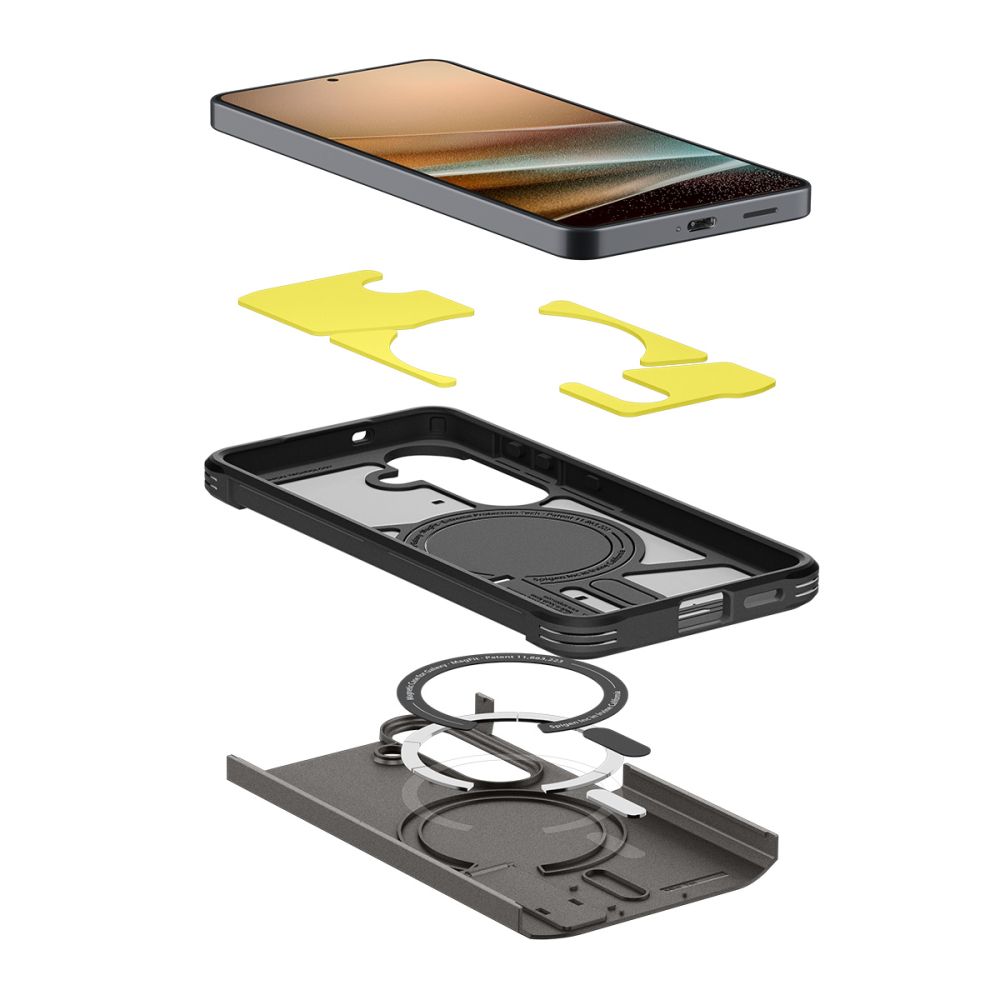 iTok webáruház - Spigen Spigen Tough Armor Mag MagSafe tok Samsung Galaxy S26 készülékhez (szürke) 8 Spigen Tough Armor Mag MagSafe Case for Samsung Galaxy S26 (szürke)