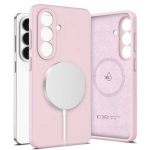 Tech-Protect Silicone MagSafe szilikon tok Samsung Galaxy S26 készülékhez (rózsaszín)