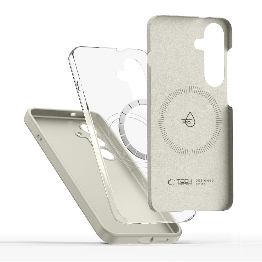 iTok webáruház - Tech-Protect Tech-Protect Silicone MagSafe tok Samsung Galaxy S26 készülékhez (bézs) 3 Tech-Protect Silicone MagSafe Case for Samsung Galaxy S26 (bézs)