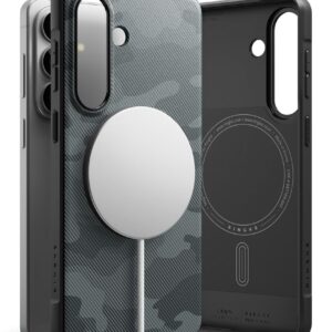 Ringke Onyx Magsafe tok Samsung Galaxy S26 készülékhez (szürke és fekete)