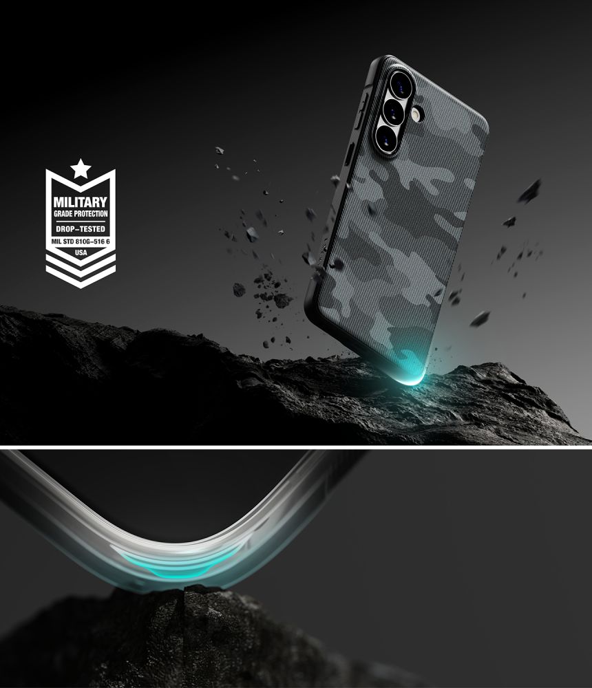 iTok webáruház - Ringke Ringke Onyx Magsafe tok Samsung Galaxy S26 készülékhez (szürke és fekete) 6 Ringke Onyx Magsafe Case for Samsung Galaxy S26 (szürke és fekete)